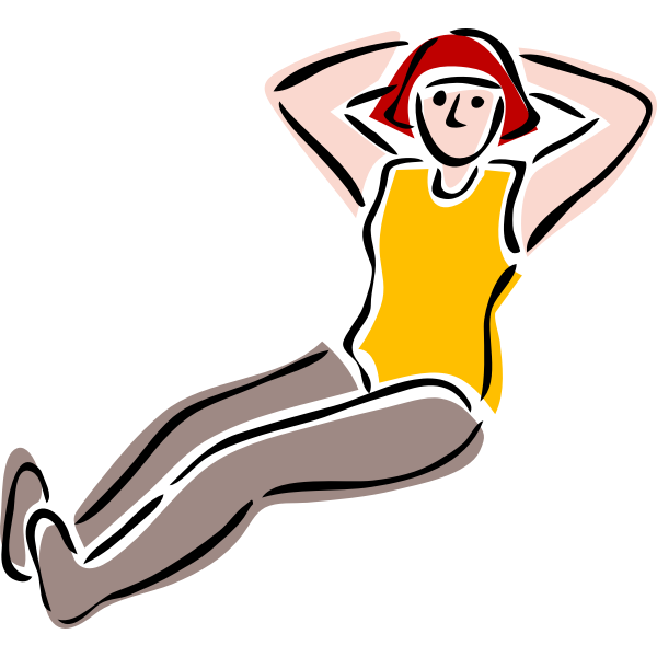 SVG Vector graphics of female athlete