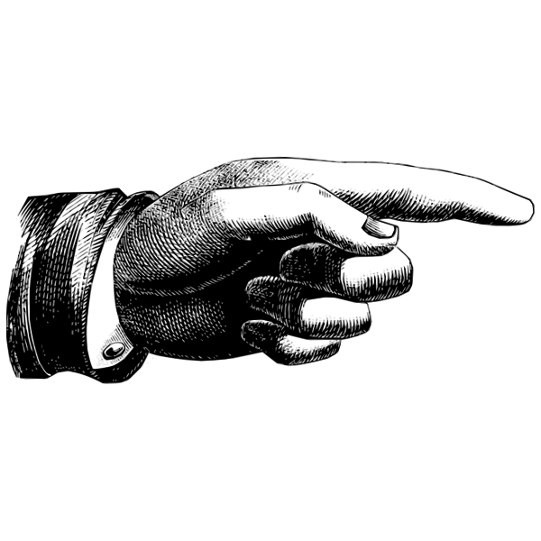 SVG Vector graphics of finger pointing