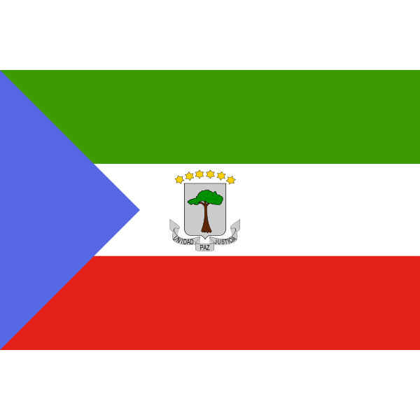SVG Vector graphics of flag of Equatorial Guinea
