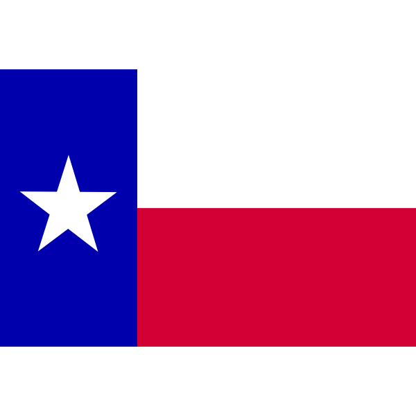 SVG Vector graphics of flag of the state of Texas