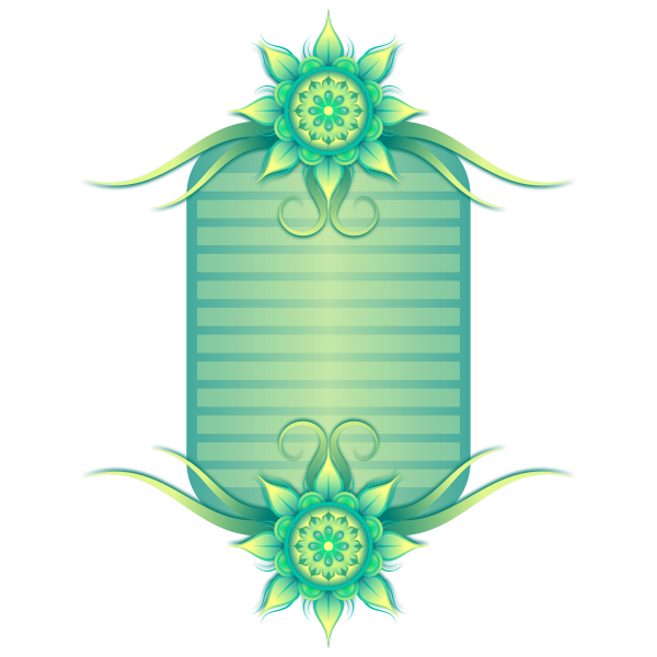 SVG Vector graphics of flower patterned border detail