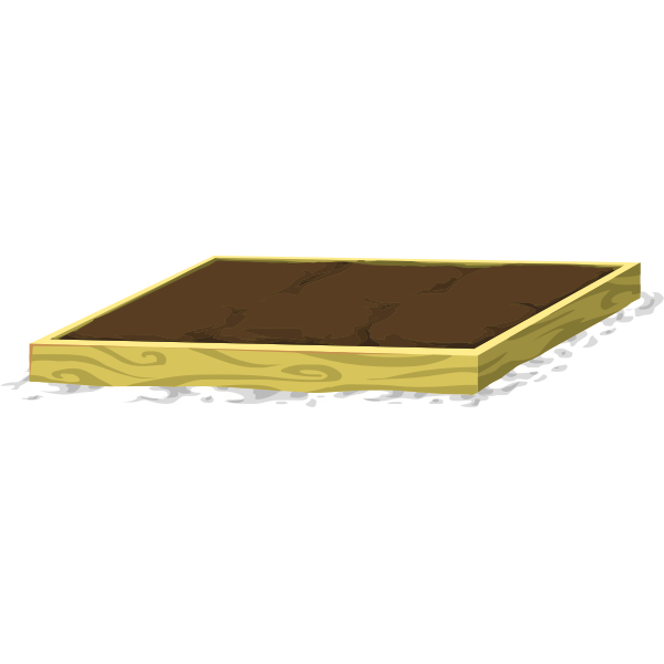 SVG Vector graphics of flower planting box 2x3