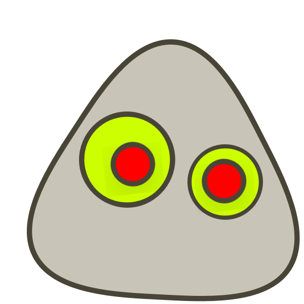 SVG Vector graphics of funny eyes Japanese rice character