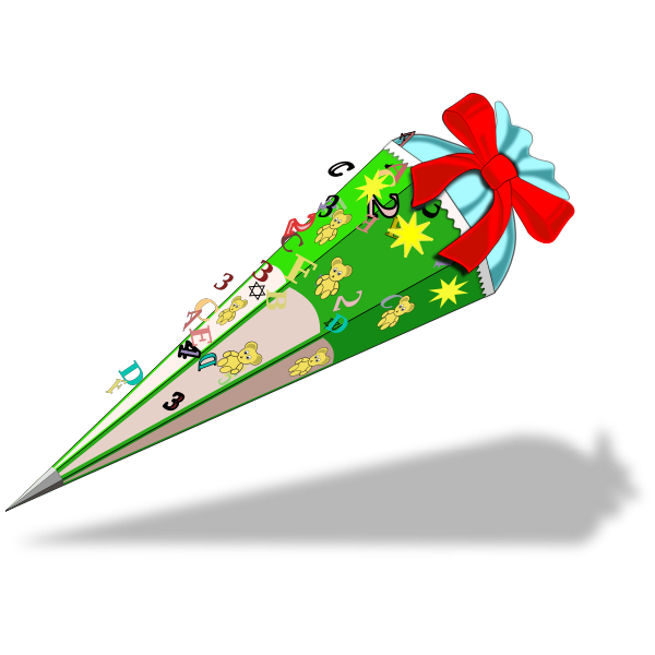 SVG Vector graphics of gift cone