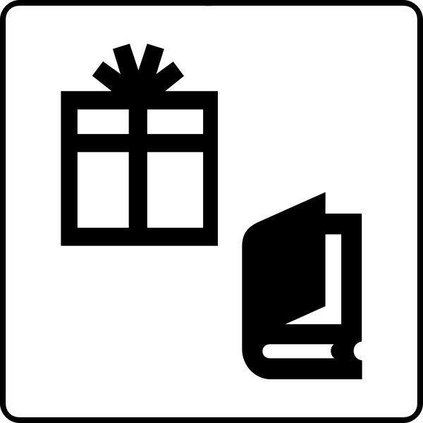 SVG Vector graphics of gift shop hotel symbols