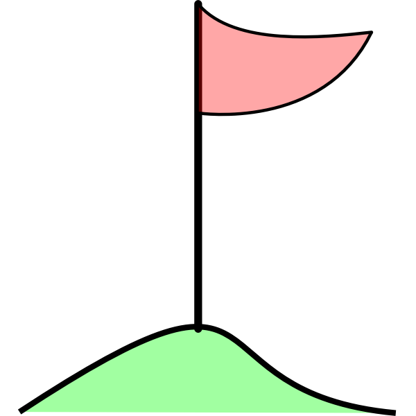 SVG Vector graphics of golf flag