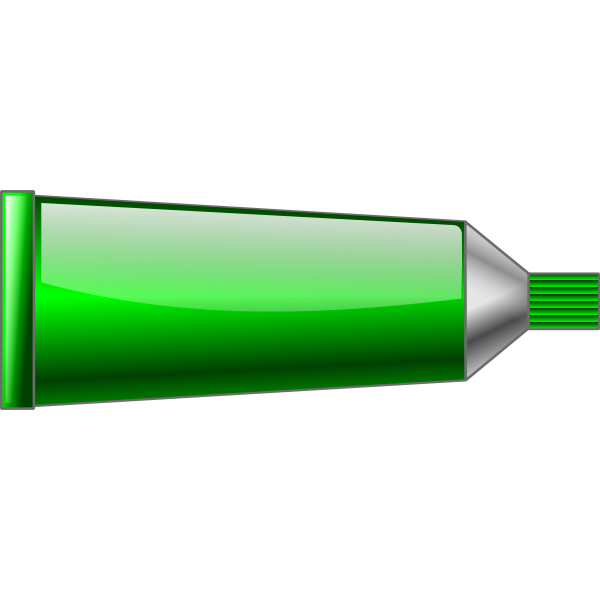 SVG Vector graphics of green colour tube
