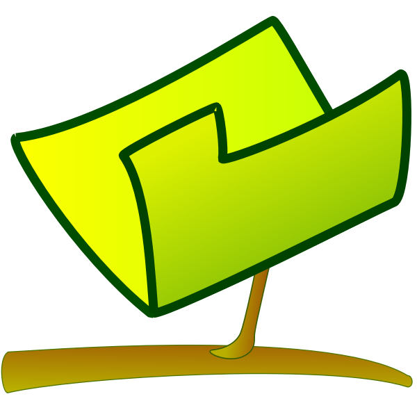 SVG Vector graphics of green computer sign