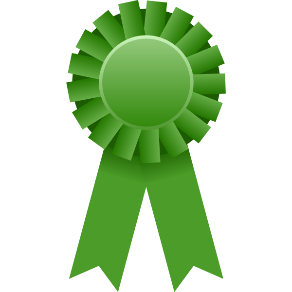 SVG Vector graphics of green rosette