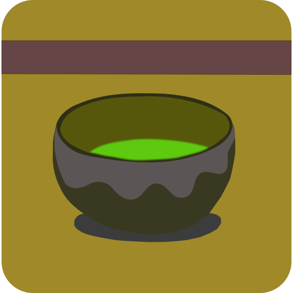SVG Vector graphics of green tea sign