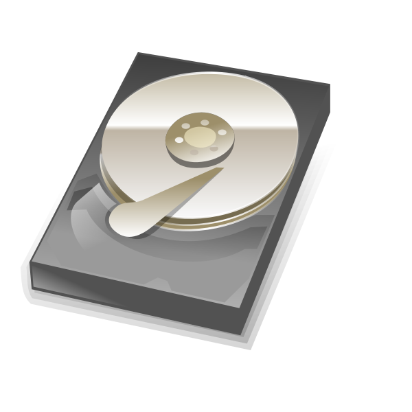 SVG Vector graphics of hard disk icon
