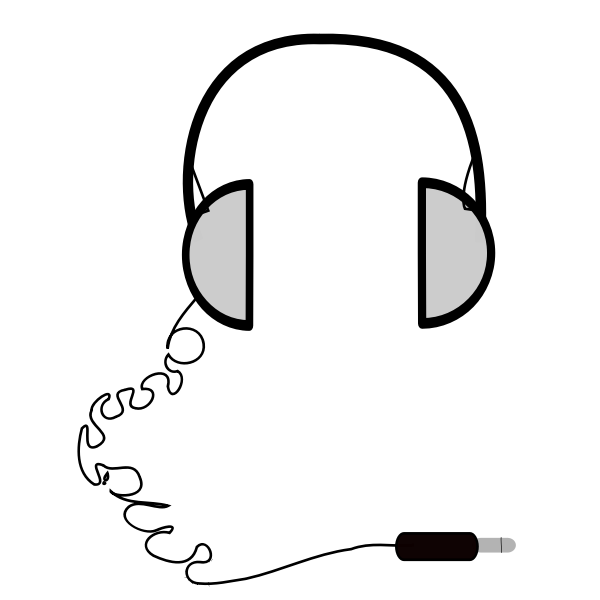 SVG Vector graphics of headphones
