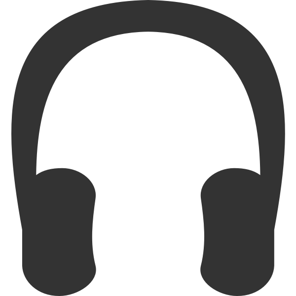 SVG Vector graphics of headphones symbol