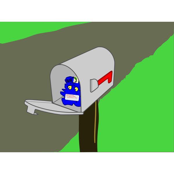 SVG Vector graphics of home mailbo