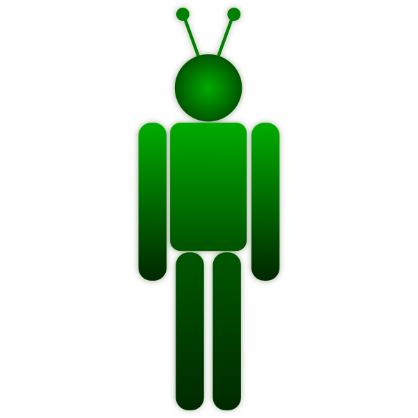 SVG Vector graphics of humanoid robot