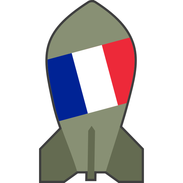 SVG Vector graphics of hypothetical French nuclear bomb
