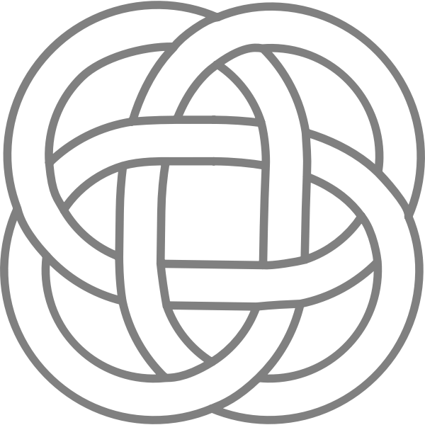 SVG Vector graphics of interwined Celtic design