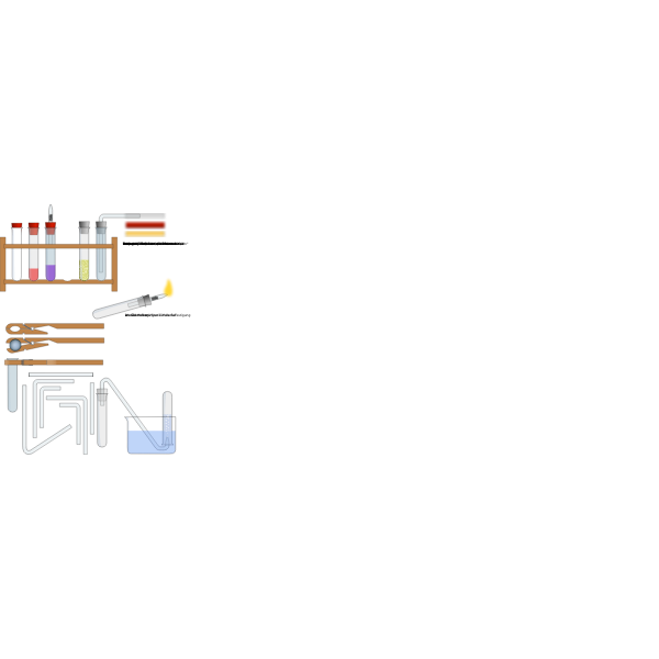 SVG Vector graphics of laboratory equipment selection