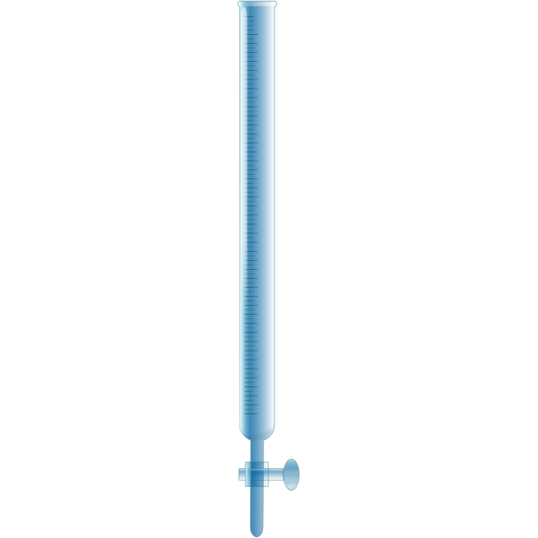 SVG Vector graphics of laboratory glass burette