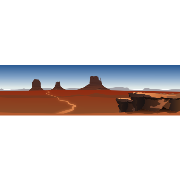 SVG Vector graphics of landscape America