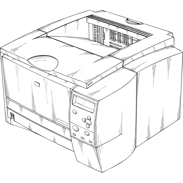 SVG Vector graphics of laser printer
