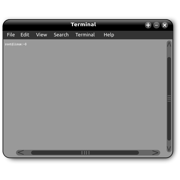 SVG Vector graphics of Linux operating system dafault screen