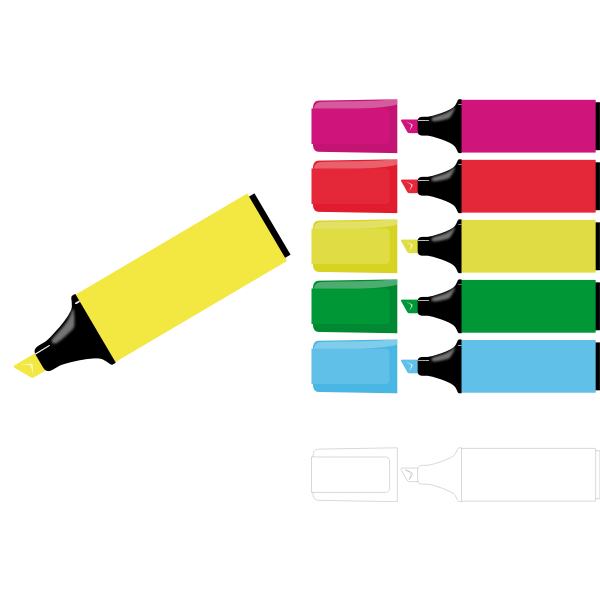 SVG Vector graphics of markers