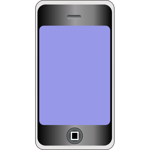 SVG Vector graphics of mobile phone with big screen