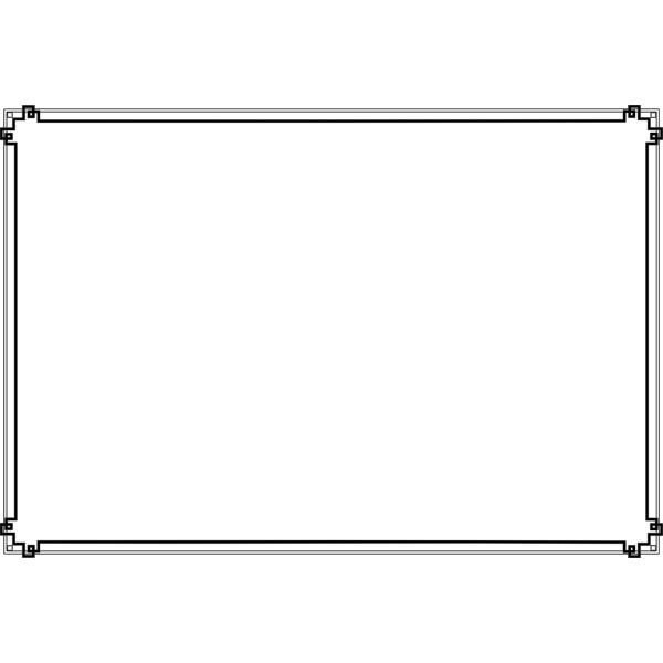 SVG Vector graphics of modern line art border