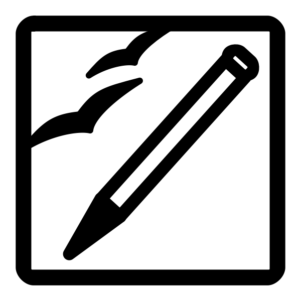 SVG Vector graphics of monochrome image editing file type sign