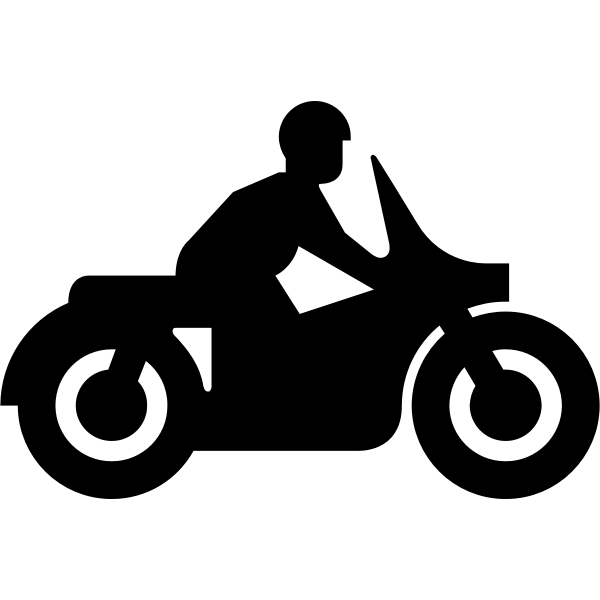 SVG Vector graphics of motorbiker
