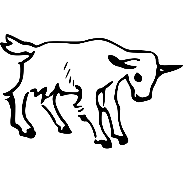SVG Vector graphics of mountain goat