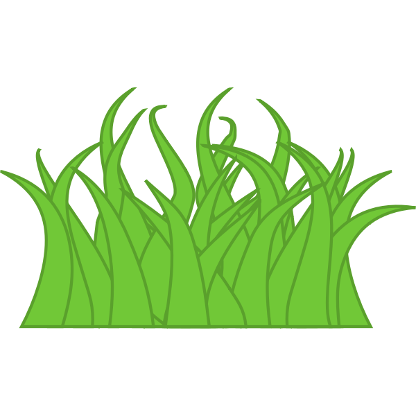 SVG Vector graphics of multicolor grass