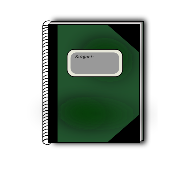 SVG Vector graphics of notebook