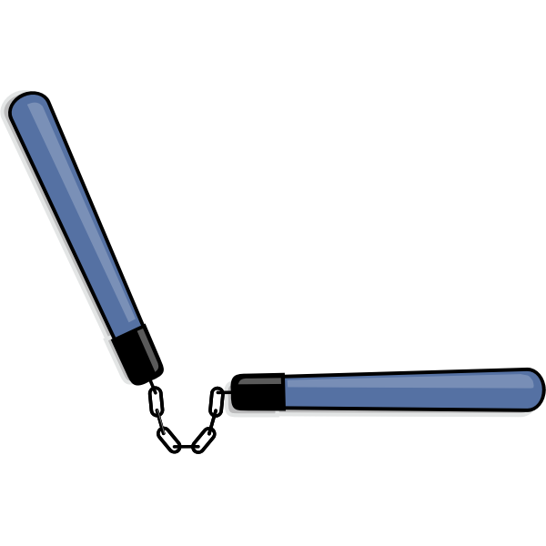 SVG Vector graphics of nunchuks