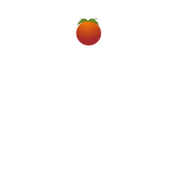 SVG Vector graphics of orange with blurry effects