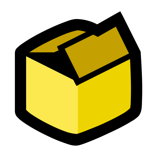 SVG Vector graphics of packaging box icon