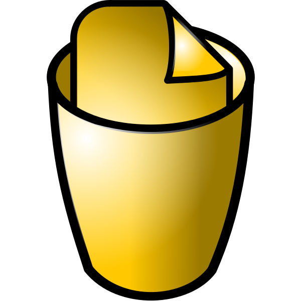 SVG Vector graphics of paper bin