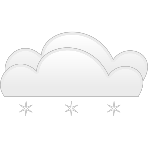 SVG Vector graphics of pastel colored overcloud snow sign