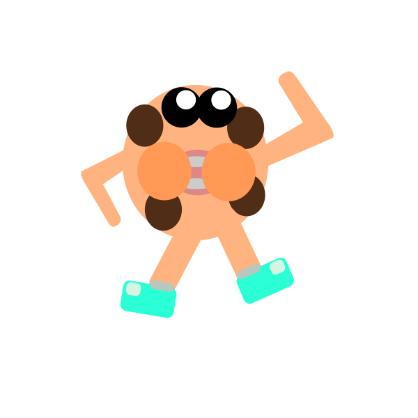 SVG Vector graphics of pink boxing cookie
