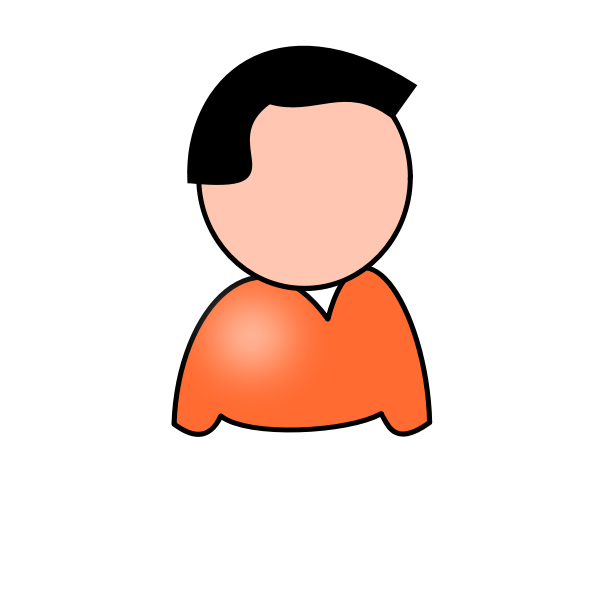 SVG Vector graphics of pink guy avatar