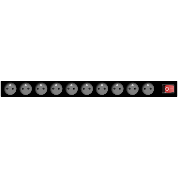 SVG Vector graphics of power socket extension