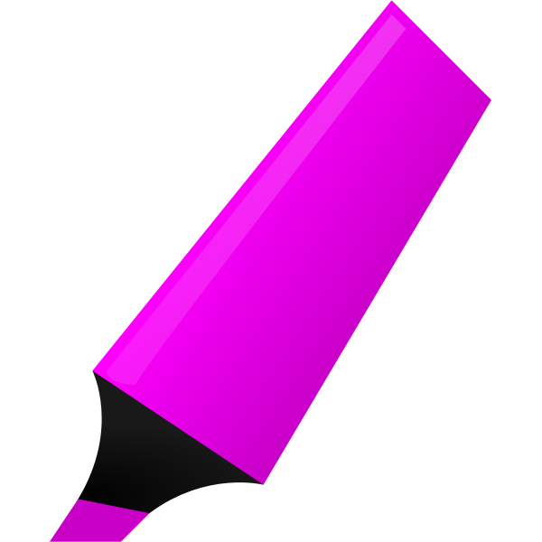 SVG Vector graphics of purple highlighter