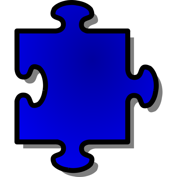 SVG Vector graphics of puzzle piece 5