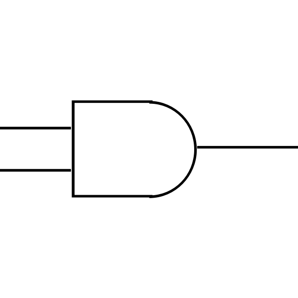 SVG Vector graphics of quotgatequot electronic logic symbol