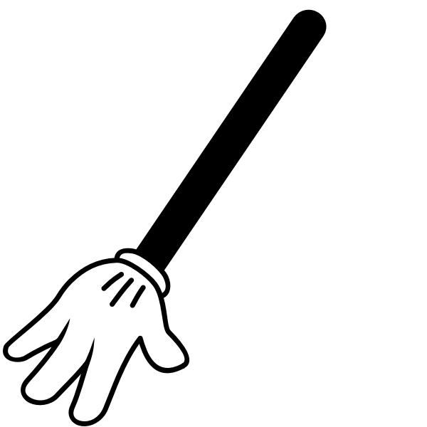 SVG Vector graphics of raised hand sign