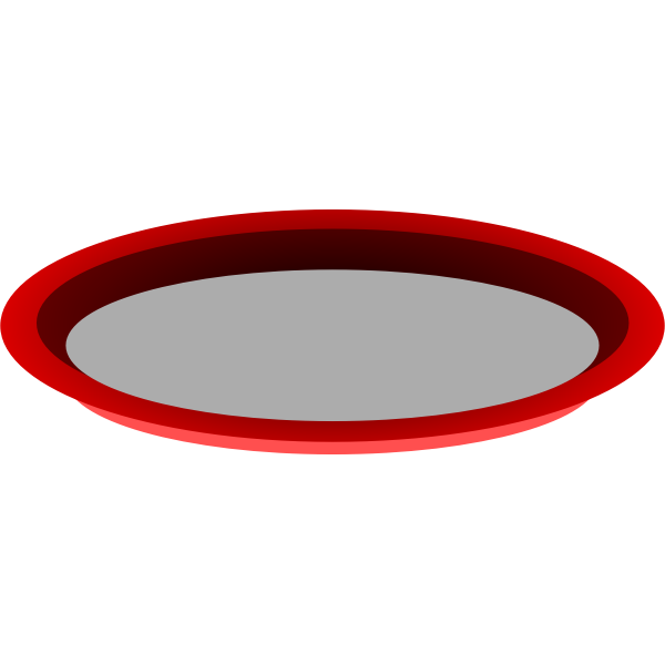 SVG Vector graphics of red metal tray
