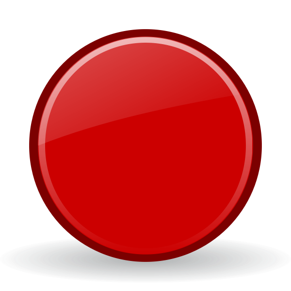 SVG Vector graphics of red record button with a shadow
