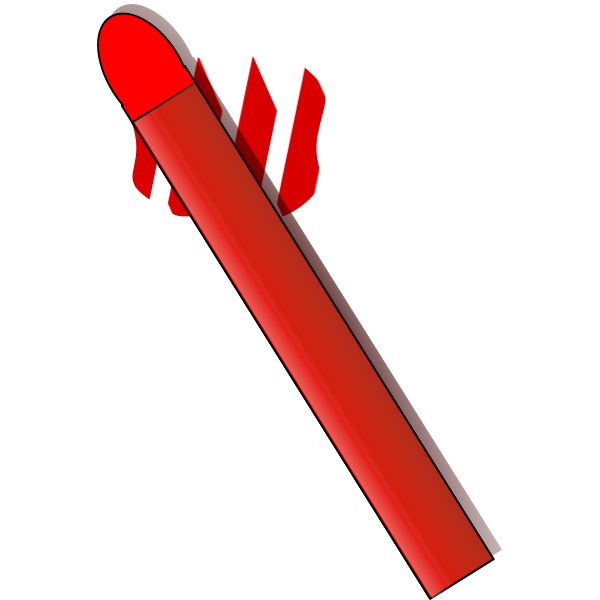 SVG Vector graphics of red wax pastel