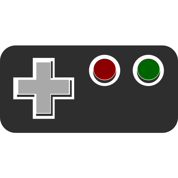 SVG Vector graphics of retro gamepad